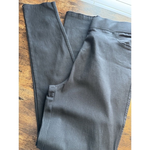 JVINI Size 1x High Waisted Stretch Ripped Skinny Distressed Pants Black EUC - Picture 9 of 11